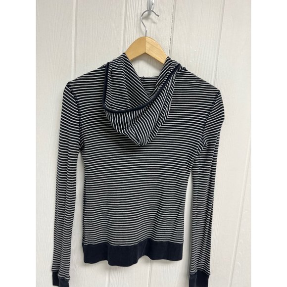 Tommy HilfigerJunior Long Sleeve Full Zip Hooded Striped Sweatshirt Size M - Picture 3 of 11